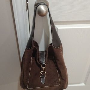 Dooney Bourke suede brown bag great condition